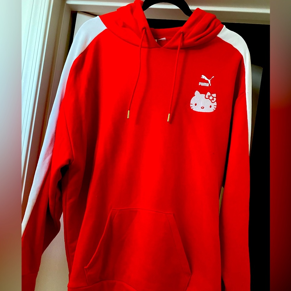 Hello Kitty X Puma collab Red hoodie - wore one time 
Handled w/ love 💖